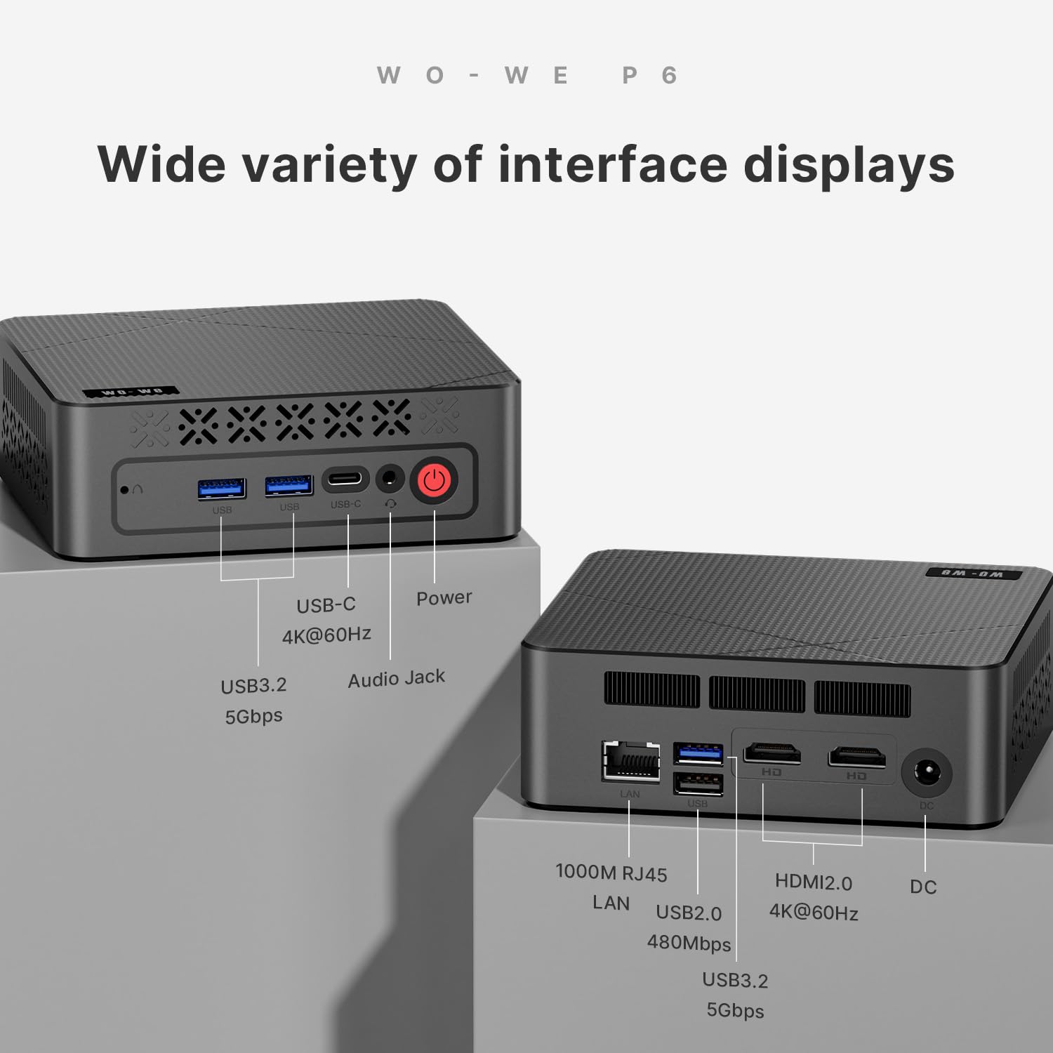 Amazon.com: wo-we P6 Mini Gaming PC AMD Ryzen 5 3550H（4C/8T,Up to